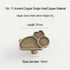 JAYA Creative Personalized French Retro Cabinet Shoe Drawer Handles Solid Brass Wall Cabinet Drawer Handles for Furniture