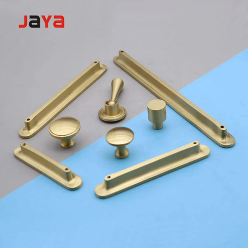 JAYA Cupboard Handles T-shape Solid Furniture Hardware Cabinet Drawer Brass  Handle and Knob Wardrobe Pulls