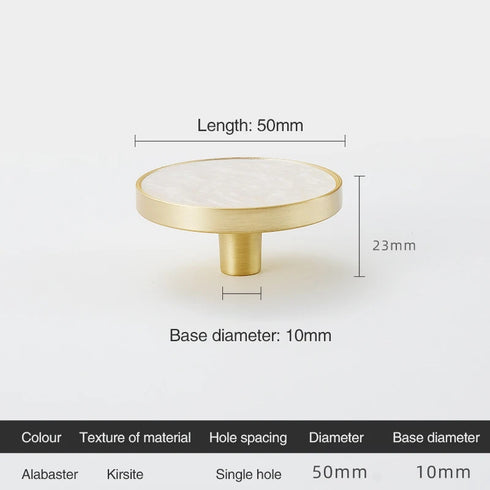 JAYA Door Knob Stone Cabinet Drawer Knobs Cupboard Dresser Drawer Pulls Handles Shell Handle Knobs Furniture Door Handle