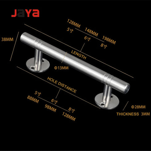 JAYA Doors and Windows cupboard handles cabinet drawers, stainless steel solid handles