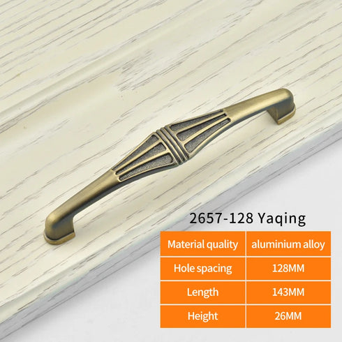 JAYA Europe Style Retro  Pull Door Handles  Gold Rose Gold Eye Aluminum Alloy Handle Door Knob