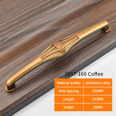 JAYA Europe Style Retro  Pull Door Handles  Gold Rose Gold Eye Aluminum Alloy Handle Door Knob