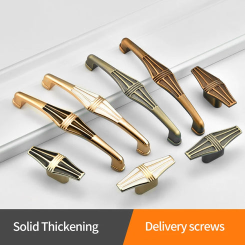 JAYA Europe Style Retro  Pull Door Handles  Gold Rose Gold Eye Aluminum Alloy Handle Door Knob