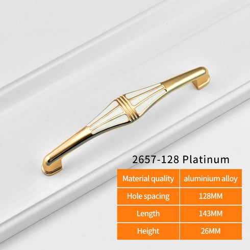 JAYA Europe Style Retro  Pull Door Handles  Gold Rose Gold Eye Aluminum Alloy Handle Door Knob