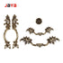 JAYA Europe Type Cabinet Door Opens Double Handle Furniture Carved Chest Imitates Classic Door Knobs
