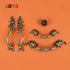 JAYA Europe Type Cabinet Door Opens Double Handle Furniture Carved Chest Imitates Classic Door Knobs