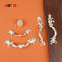JAYA Europe Type Cabinet Door Opens Double Handle Furniture Carved Chest Imitates Classic Door Knobs