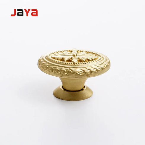 JAYA European Light Luxury Handle Brass Creative Wardrobe Wine Cabinet Drawer Bathroom Cabinet American Pure Copper Door Handle