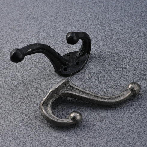 JAYA Factory Direct Sales Solid Parts European Industrial Style Coat Hook Cast Iron Door Back Hook Cast Iron Coat and Hat Hook