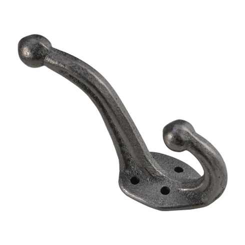 JAYA Factory Direct Sales Solid Parts European Industrial Style Coat Hook Cast Iron Door Back Hook Cast Iron Coat and Hat Hook