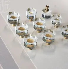 JAYA Factory Wholesale Modern Cabinet Crystal Glass Handle and Knob/cabinet Handles Kitchen Acrylic Handles/pull Door Knob