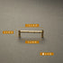JAYA French Light Luxury Retro Bamboo Shape  Nordic Modern Simple Cabinet Door Wardrobe Handle Drawer Brass Gold Hardware