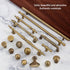 JAYA Furniture Cabinet Pulls with Copper Knurled Wardrobe Gold  Drawer Knobs Furniture Retro Vintage Door Antique Cabinet Knob