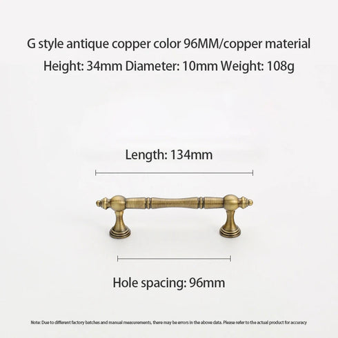 JAYA Furniture Cabinet Pulls with Copper Knurled Wardrobe Gold  Drawer Knobs Furniture Retro Vintage Door Antique Cabinet Knob