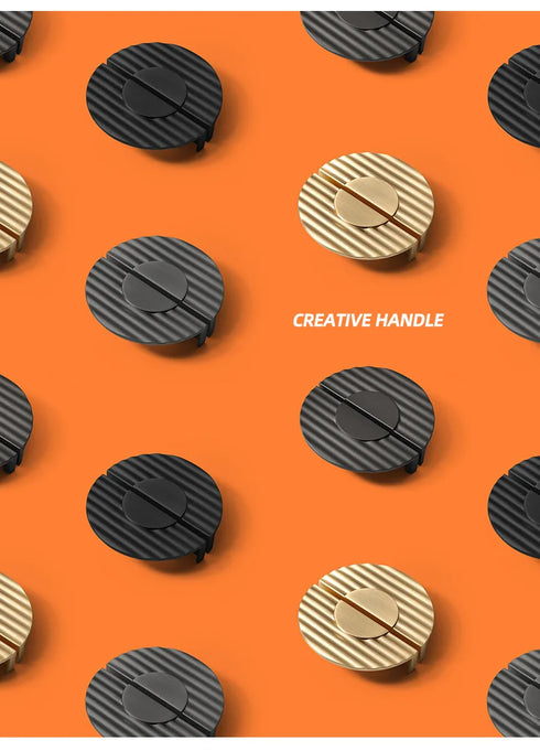 JAYA Furniture Hardware 64 MM Modern Simple Semicircular Gold Pulls Wardrobe Door Knobs Zinc Alloy Handle