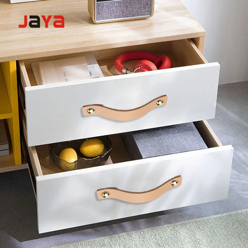 JAYA Furniture Hardware Cabinet Drawer Leather Luxury Pull Handle Knob