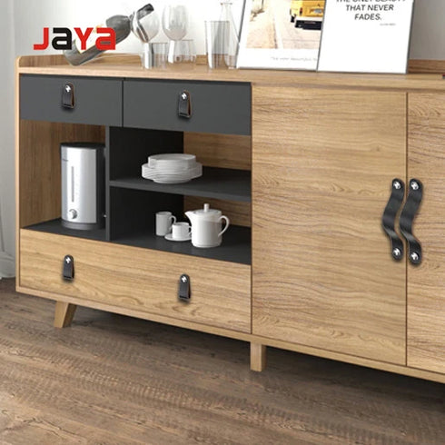 JAYA Furniture Hardware Cabinet Drawer Leather Luxury Pull Handle Knob