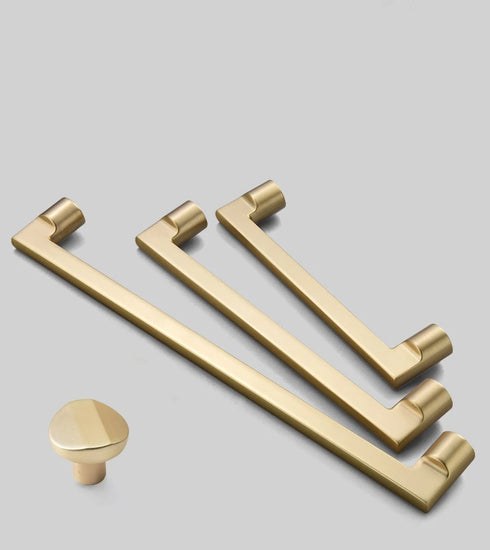 JAYA Furniture Profile with Gold Mid Century Modern Door Matte Black Kitchen Cabinet Handles for a Stylish and Functional Handle