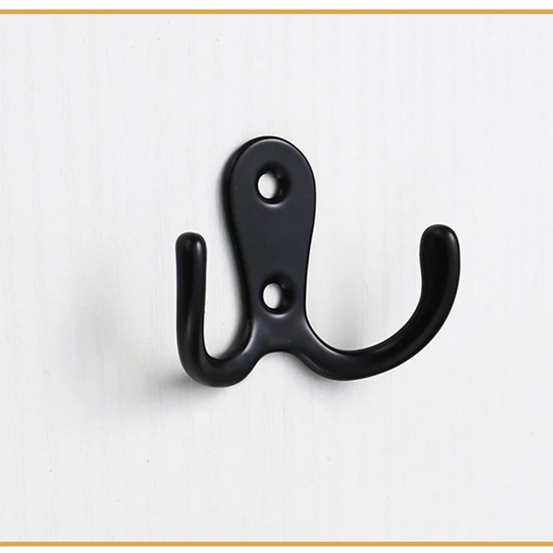 JAYA Garage Wall Hooks Kayak Storage Hooks Black Wall Hook Metal Bathroom Organizer Rack
