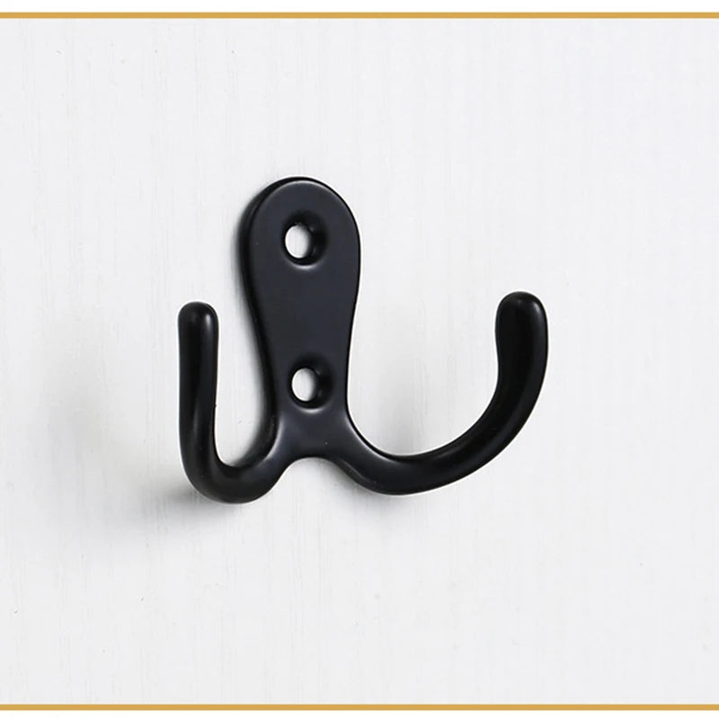 JAYA Garage Wall Hooks Kayak Storage Hooks Black Wall Hook Metal Bathroom Organizer Rack