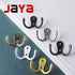 JAYA Garage Wall Hooks Kayak Storage Hooks Black Wall Hook Metal Bathroom Organizer Rack