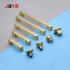 JAYA Gold Cabinet Drawer Pulls Kitchen Hardware - Brushed Brass Cabinet Handles t bar Door Pull