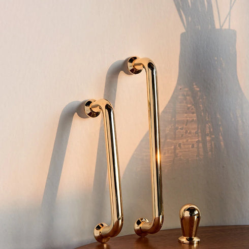 JAYA Gold Cabinet Handles Modern Brass Knobs Door Pulls Long Handles for Furniture Drawers Luxury Kitchen Hardware