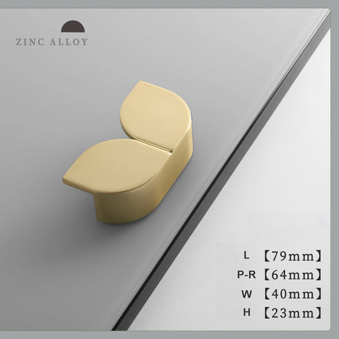 JAYA  Gold Pair Zinc Alloy Handle Nordic Wind Cabinet Door Cabinet Drawer Wine Cabinet Wardrobe Black Door Handle