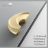 JAYA  Gold Pair Zinc Alloy Handle Nordic Wind Cabinet Door Cabinet Drawer Wine Cabinet Wardrobe Black Door Handle