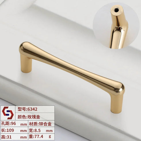 JAYA Gold Zinc Alloy Single Hole Cabinet Door Handle Modern Small Wardrobe Handle for Modern Drawer Furniture Door Handle