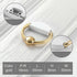 JAYA Golden Cabinet Door Handle Wardrobe Drawer Handle Modern Simple White Bright Gold Light Luxury Cabinet Single Hole Handle