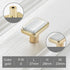 JAYA Golden Cabinet Door Handle Wardrobe Drawer Handle Modern Simple White Bright Gold Light Luxury Cabinet Single Hole Handle