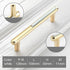 JAYA Golden Cabinet Door Handle Wardrobe Drawer Handle Modern Simple White Bright Gold Light Luxury Cabinet Single Hole Handle