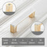JAYA Golden Cabinet Door Handle Wardrobe Drawer Handle Modern Simple White Bright Gold Light Luxury Cabinet Single Hole Handle