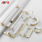 Golden Cabinet Door Handle Wardrobe Drawer Handle Modern Simple White Bright Gold Light Luxury Cabinet Single Hole Handle