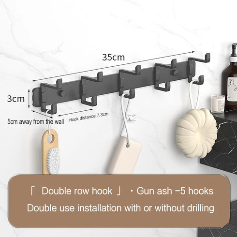 JAYA Golden Wall Hooks Hat Cloth Hanger Coat Hook Bathroom Mop Hook Stainless Steel Rack