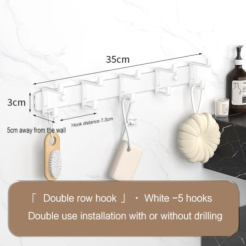 JAYA Golden Wall Hooks Hat Cloth Hanger Coat Hook Bathroom Mop Hook Stainless Steel Rack
