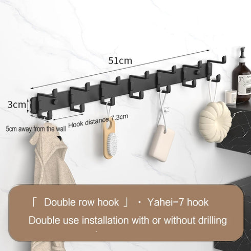 JAYA Golden Wall Hooks Hat Cloth Hanger Coat Hook Bathroom Mop Hook Stainless Steel Rack