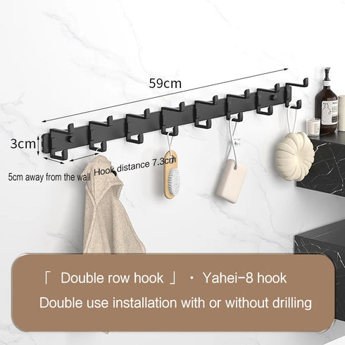 JAYA Golden Wall Hooks Hat Cloth Hanger Coat Hook Bathroom Mop Hook Stainless Steel Rack