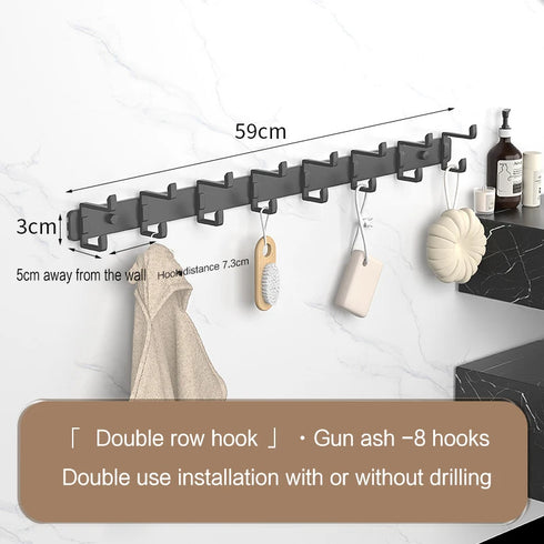JAYA Golden Wall Hooks Hat Cloth Hanger Coat Hook Bathroom Mop Hook Stainless Steel Rack