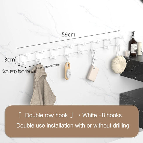 JAYA Golden Wall Hooks Hat Cloth Hanger Coat Hook Bathroom Mop Hook Stainless Steel Rack