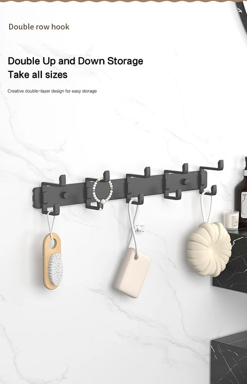 JAYA Golden Wall Hooks Hat Cloth Hanger Coat Hook Bathroom Mop Hook Stainless Steel Rack