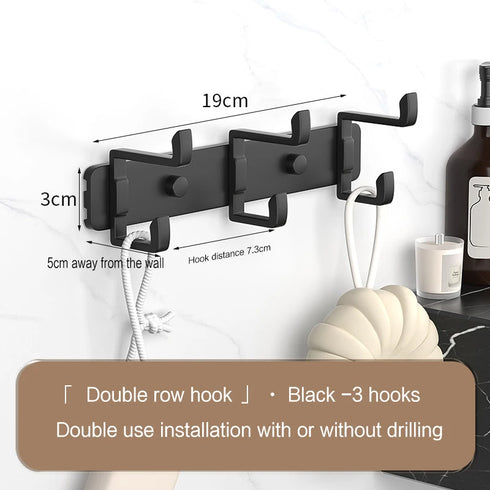JAYA Golden Wall Hooks Hat Cloth Hanger Coat Hook Bathroom Mop Hook Stainless Steel Rack