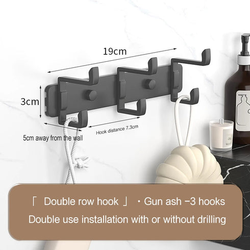 JAYA Golden Wall Hooks Hat Cloth Hanger Coat Hook Bathroom Mop Hook Stainless Steel Rack