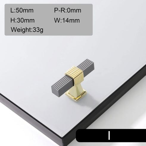 JAYA  Hardware Accessories Cabinet Modern Minimalist Cabinet American Black Extended Handle Drawer Wardrobe Door Handle