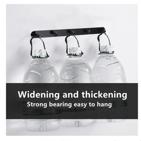 JAYA Heavy Duty Black Metal Hanger Hook Cloth Hanger Hooks Adhesive Wall Hooks