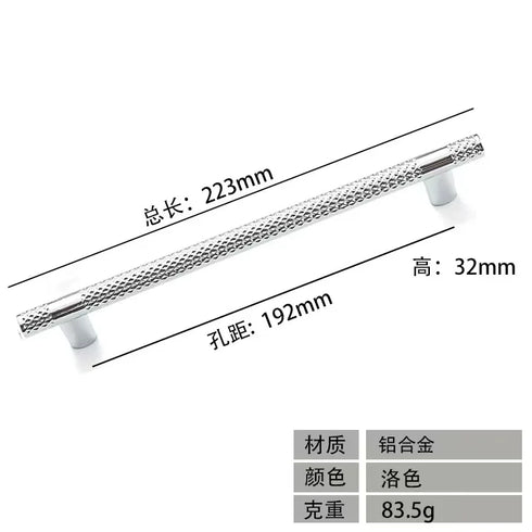 JAYA High-end Minimalist Cabinet Door Handle Light Luxury Wardrobe Door Handle Cabinet Golden Zinc Alloy 50 Bedroom Carton