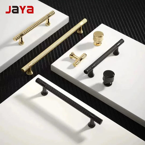 JAYA High-end Minimalist Cabinet Door Handle Round Golden Light Luxury Wardrobe Door Handle Zinc Alloy Cabinet Hardware Handle