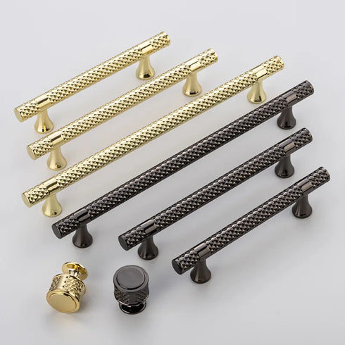 JAYA High-end Minimalist Cabinet Door Handle Round Golden Light Luxury Wardrobe Door Handle Zinc Alloy Cabinet Hardware Handle