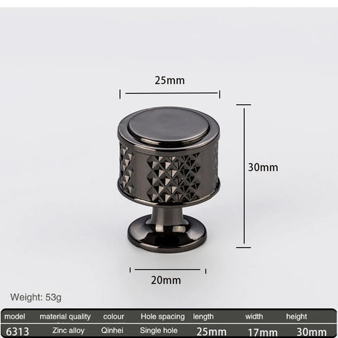 JAYA High-end Minimalist Cabinet Door Handle Round Golden Light Luxury Wardrobe Door Handle Zinc Alloy Cabinet Hardware Handle